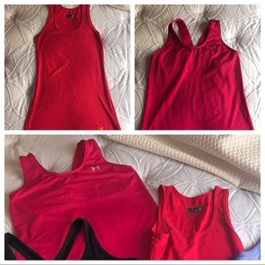 2 Under Armour fitted tanks